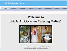 Tablet Screenshot of bandgcatering.com